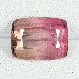 4,58 ct MEJOR GRADO MOZAMBIQUE NATURAL BI COLOR TURMALINA - ¡Video de gema de cojín!! - Imagen 1 de 2