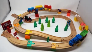 Adaptador de vía de tren compatible con Duplo y pista de madera inc. Brio Bigjigs etc. - Imagen 1 de 26