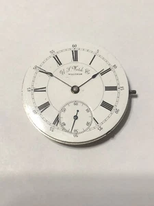 US WATCH CO Waltham Grade 64 Pocket Watch MOVEMENT & DIAL 6a 11j 1889 - Picture 1 of 5