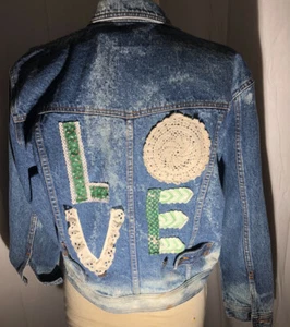 Distressed jean jacket - Picture 1 of 4