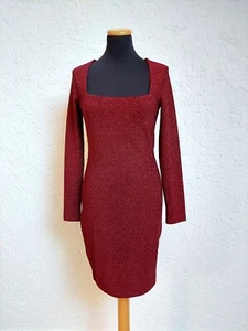 Rotes Glitzer Silvester Weihnachten Kleid von H&M, Gr. S (NEU) - Bild 1 von 7