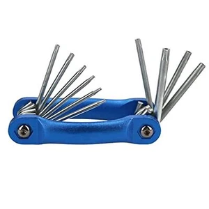 Folding Torx Star Key 10pc Set Tamper Proof Tamperproof Security Torks - Picture 1 of 8