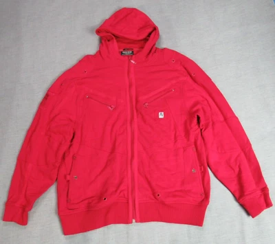 Sudadera con Capucha Parish Nation Para Hombre Talla 2XL Roja Cremallera Completa Chaqueta De Gran Tamaño Moderno Hip Hop Foto 1 de 4