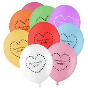 Globos funerarios biodegradables Angel & Dove 25 arco iris ""Forever In Our Hearts  - Imagen 1 de 12