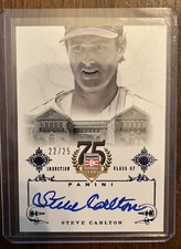 2014 Panini HoF Auto Steve Carlton # 60 Blue 22/25