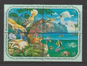 UNITED NATIONS VIENNA 1991 Economic Commission for Europe Block MNH $1.90 - Picture 1 of 1