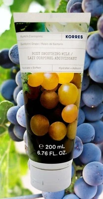 Korres Body Smoothing Milk ♡Santorini Grape♡92.5% Natural Content 200ml 6.76 OZ - Image 1 of 2