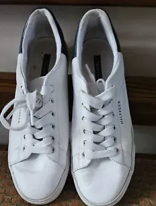 Mujer Tommy Hilfiger Tenis TWLADDIN Blanco Imitación Cuero Zapatos Talla 8M - Imagen 1 de 9