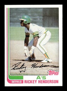 1982 Topps Baseball #610 Rickey Henderson Oakland Athletics