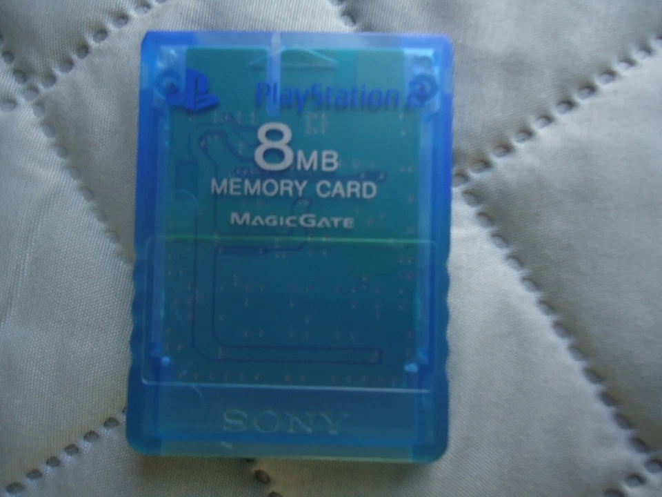 carte mémoire memory card bleu officielle SONY Magic Gate 8MB Playstation 2 PS2 - Image 1 of 1