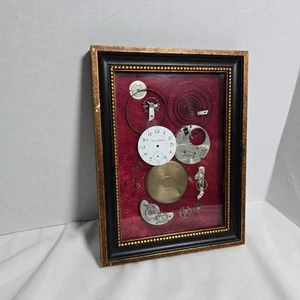 Girard's Watch Parts Vintage Steampunk Abstract Assemblage Art MCM Pocket Watch - Picture 1 of 8