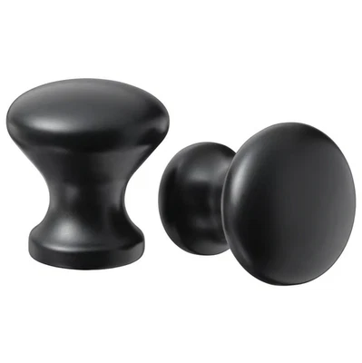 IKEA ENERYDA Knopf schwarz Ø 20 mm – 2 Stück., Aluminium, Möbel-/Schrankgriff - Bild 1 von 3