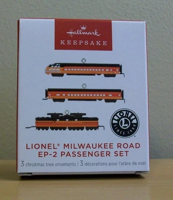 Hallmark 2023 Ornamento - Mini Lionel Milwaukee Road EP-2 Juego de Adornos para Pasajeros Foto 1 de 4