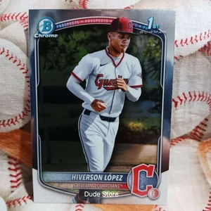 Bowman Chrome Prospects 2025 - Hiverson Lopez #BCP-196 - Cleveland Guardians - Imagen 1 de 2