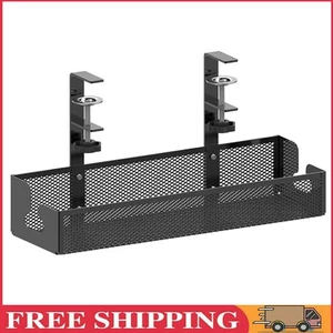 Under Desk Cable Management Tray Wire Storage Rack for Home Office (Black 40cm) - Bild 1 von 11