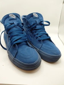 Vans SK8 HI Canvas Schnürschuhe High Top Skateboard Schuhe Herren 8 Blau - Bild 1 von 6