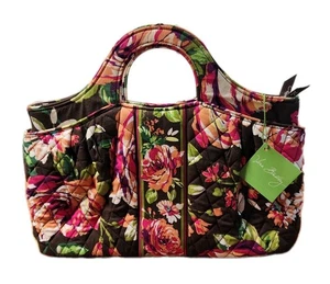 Neu mit Etikett Vera Bradley gesteppte Handtasche Abby englisches Rosenmuster - Bild 1 von 9