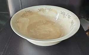Vintage Large Homer Laughlin Empress 10" Bowl 98N floral Peony Pattern - Picture 1 of 8