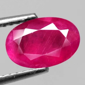 1.70Ct. Natural Gemstone Ruby Pinkish Red Oval Unheated Tanzania Sparkling! - Picture 1 of 7