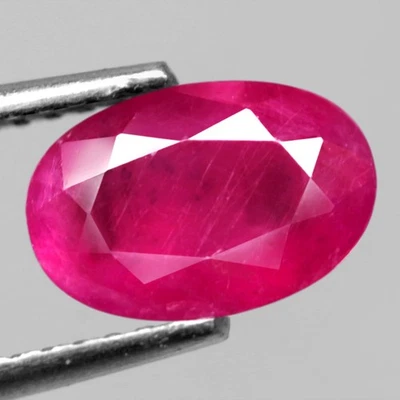 1.70Ct. Natural Gemstone Ruby Pinkish Red Oval Unheated Tanzania Sparkling! - Image 1 of 4