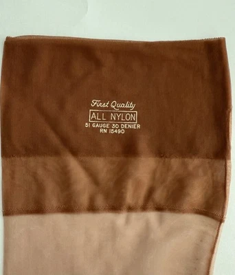 Vintage Seamed Flat Knit Stockings 2 Pairs - Image 1 of 4