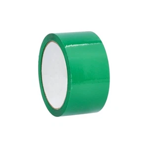 Green Carton Sealing Packaging Tape 6 Rls 1.88" x 110 Yards 2 Mil Packing Tape - Picture 1 of 5