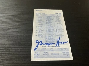STRAT-O-MATIC Signed Card Moose Haas 1987 Brewers - Picture 1 of 2