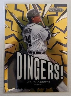 Panini Prizm 2025 - ¡Dingers! Miguel Cabrera, Miguel Cabrera #17 Foto 1 de 2