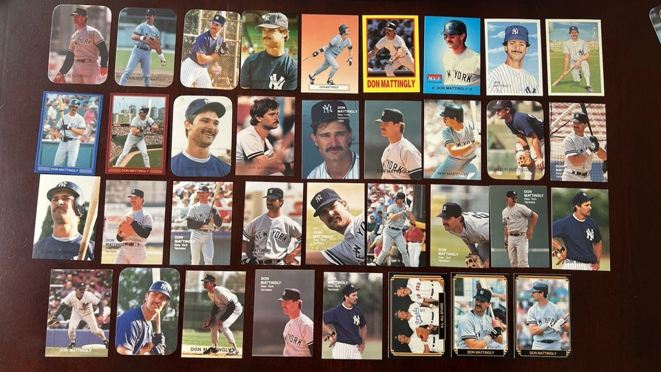 Lote de 35 tarjetas: 1987 1988 1989 1990 Don Mattingly tarjetas extrañas Broder clásico MVP Foto 1 de 4