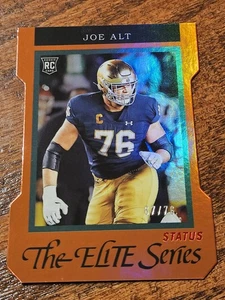 2024 Donruss Elite Series Joe Alt Die Cut #1 /76 RC Notre Dame Colts - Bild 1 von 2