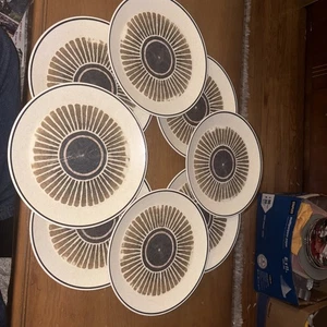 "8 platos de cena vintage de 10"" de gres para percusión Lenox Temper-Ware" - Imagen 1 de 14