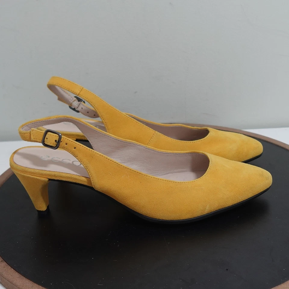 Zapatos Ecco para mujer talla 8 tacones con cordones 39 gamuza gatito punta puntiaguda elegantes Foto 1 de 4