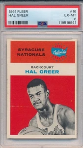 1961 Fleer #16 Hal Greer - PSA 6 EX-MT (SVSC) FRESHLY GRADED! - Bild 1 von 2