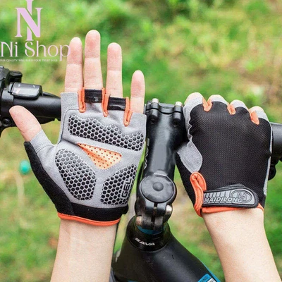 Half Finger Sports Gloves Bicycle Bike Anti-Slip Cycling Gloves Men Women AU - image 1 of 4