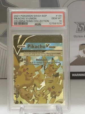 PSA 10 Pikachu V-Union SWSH139 SWSH: Sword & Shield Promo Cards Holo - Image 1 of 2