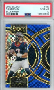 2023 Panini Select #183 C.J Stroud Blue Prizm 088/149 Premier Level PSA 10 - Picture 1 of 2