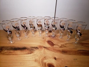 ~RARE~ 9 Chicago Bears Wine/Beer Glasses 12 oz NFL BEARS HIGH QUALITY GLASSES - Picture 1 of 12
