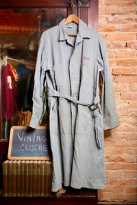 Vintage 40s Auto Mechanic Shop Chore Coat Sanforized Universal Uniform Workwear - Picture 1 of 18