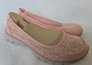 Skechers Women's Pink EZ Flex 2 Flighty Ballet Flats Size UK 6 Rrp£54
