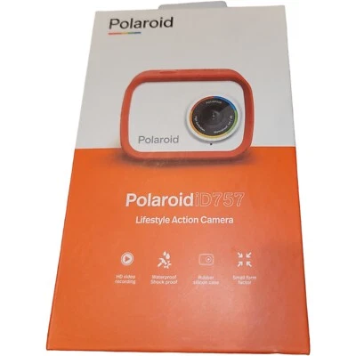 Polaroid HD  helmet Camera iD757 - Red  - Image 1 of 3