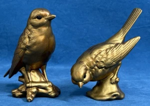 Vintage Paar MCM Noritake Golden Singbird Porzellan Figur - Bild 1 von 7