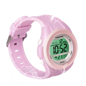 Girls Watch for Swimming Scuba Diving 10 ATM Waterproof with Chronograph Alarm - Picture 1 of 10