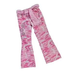 Bongo Girls Pink Camo Corduroy Pants with Flowers size 5 - Picture 1 of 9