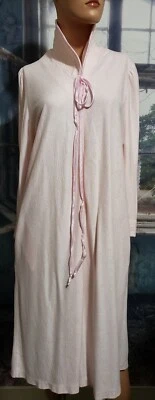 Camisón Vintage Rosa Gerry Talla M Manga Larga Cremallera Hecho en EE. UU. Cuello Foto 1 de 4