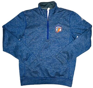 Adidas NCAA Cost Guard Bears Team Issue Fleece Men's Blue 1/4 Zip Pullover; M - Picture 1 of 6
