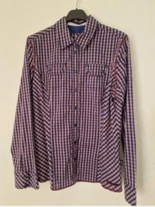 Cecil - Gr.M - Damen Bluse - Blau / Rot - gebraucht - Bild 1 von 3