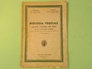 BIOLOGIA VEGETALE PIERANTONI ZIRPOLO ALBRIGHI SEGATI 1938 - Imagen 1 de 1