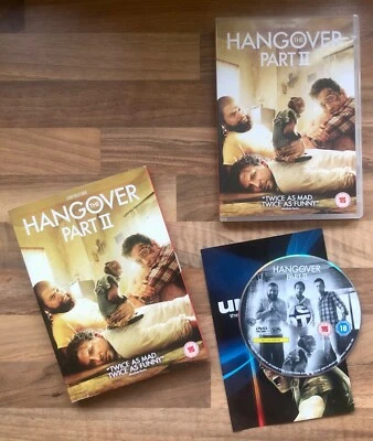 THE HANGOVER - PART II - DVD FILM (TWICE AS MAD TWICE AS FUNNY) Inc OUTER SLEEVE - Image 1 of 4