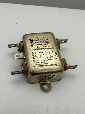 Curtis Single Phase EMC/EMI Line Filter 6 A 250VAC 50/60Hz Single Stage - Image 1 of 3