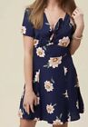 Altar?d State Navy Multi Floral Janie Dress Size Small 